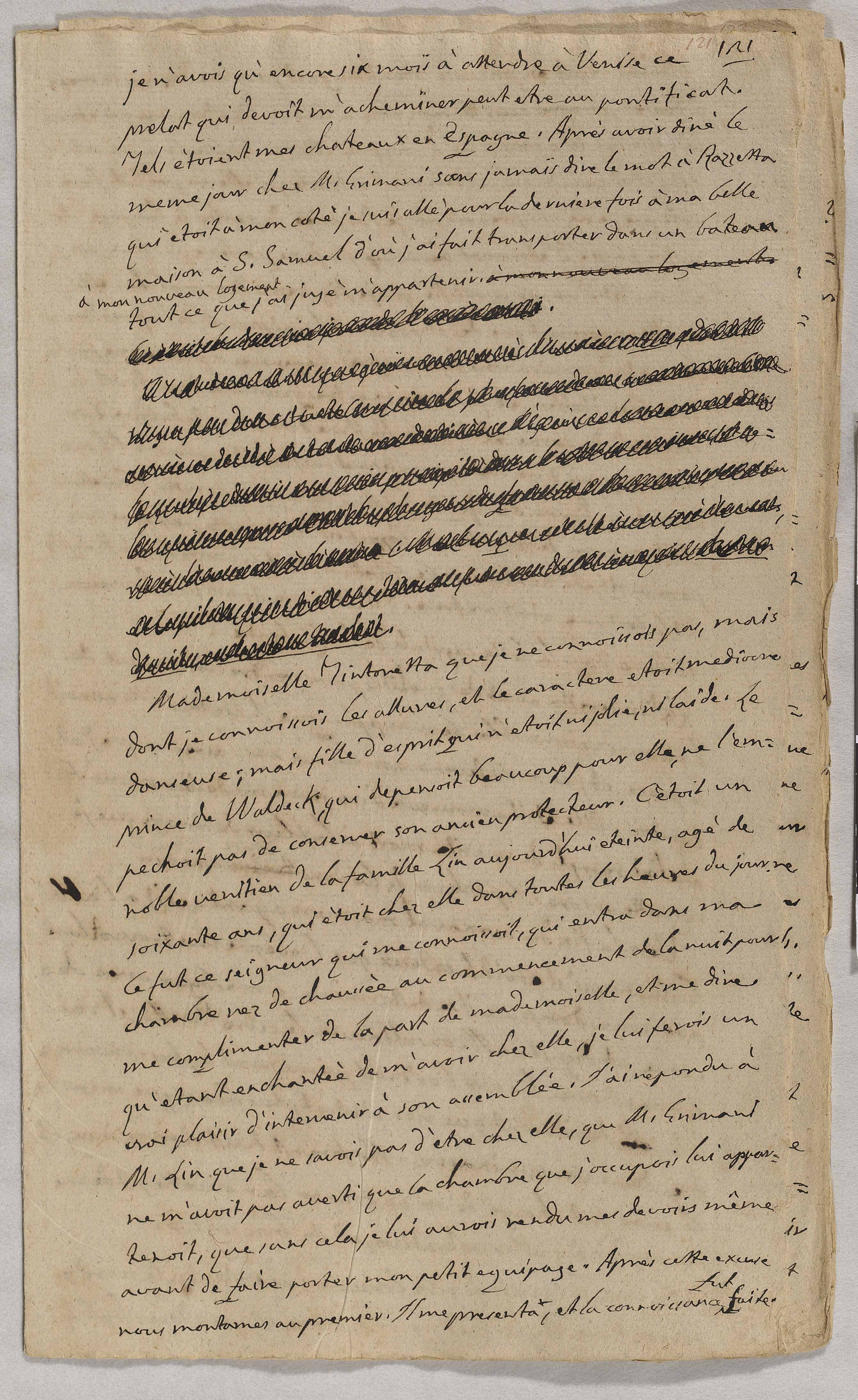 Casanova, la passion de la liberté : Giacomo Casanova. Manuscrit autographe d’Histoire de ma vie. BnF, département des Manuscrits 